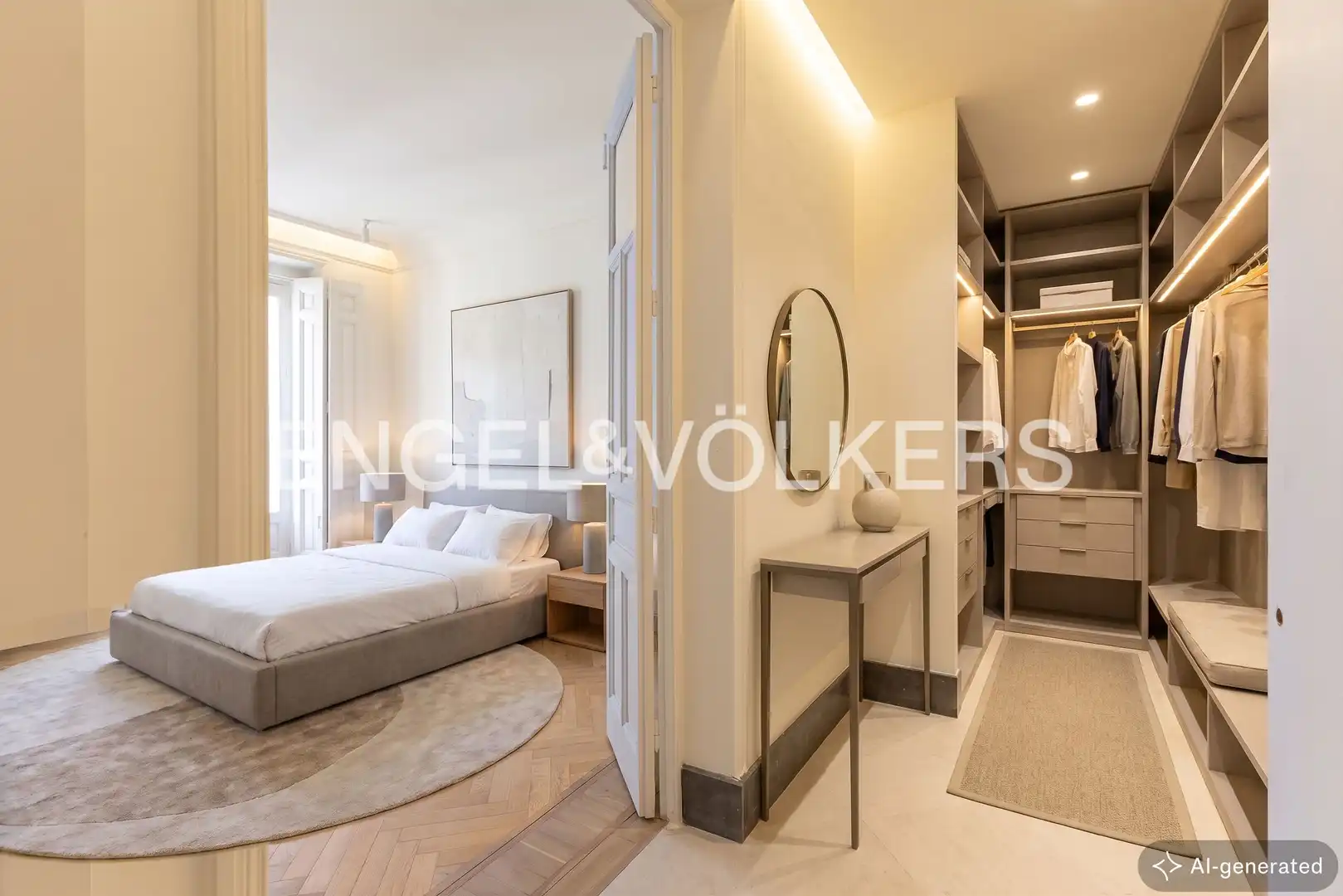 Bedroom of Flat for rent in Madrid  with Air Conditioner, Heating and Balcony
