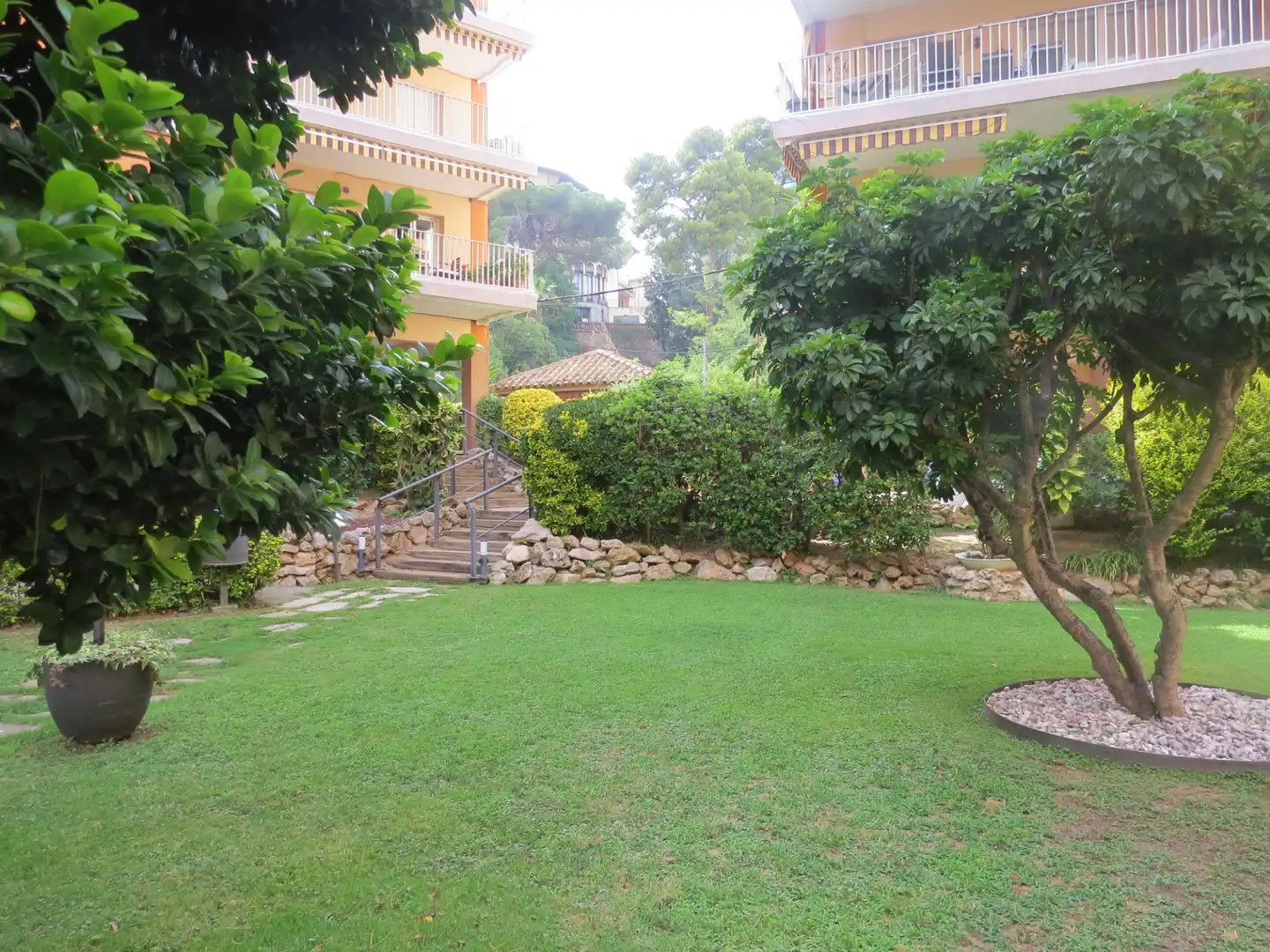 Garten von Wohnung zur Miete in Sant Andreu de Llavaneres mit Klimaanlage, Heizung und Parkett