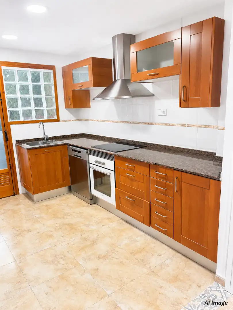 Cocina de Dúplex en venta en Manises con Aire acondicionado, Terraza y Piscina