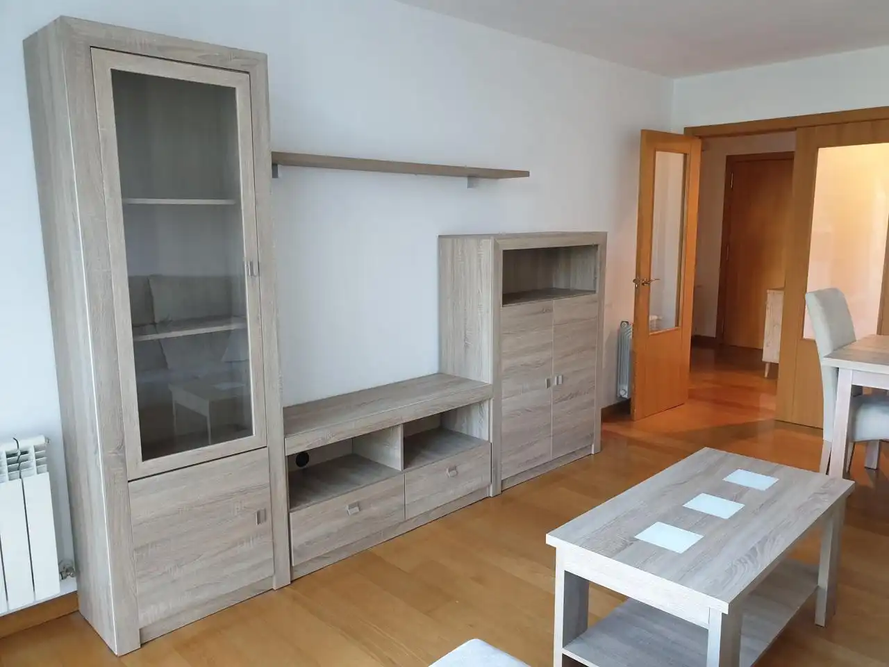 Living room of Flat for rent in Ourense Capital   with Heating, Parquet flooring and Terrace