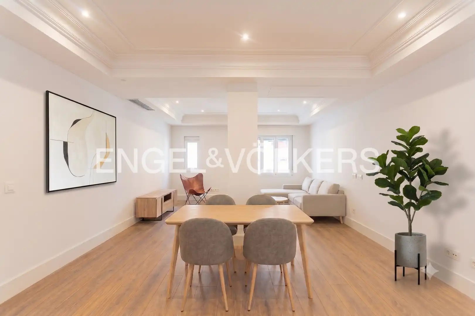 Wohnzimmer von Wohnung zur Miete in Madrid mit Klimaanlage, Heizung und Abstellraum