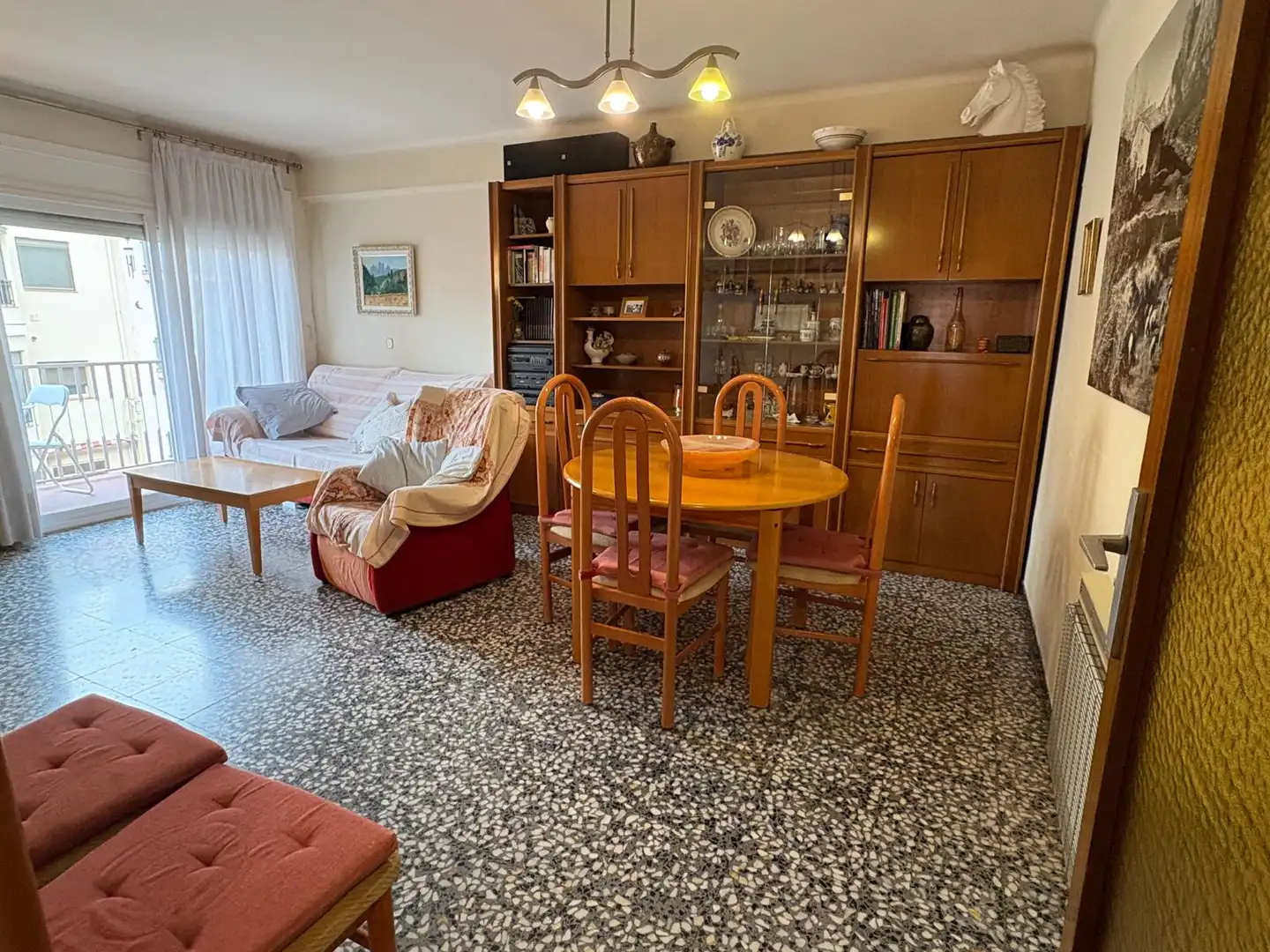 Living room of Flat for sale in Solsona  with Furnished and Balcony