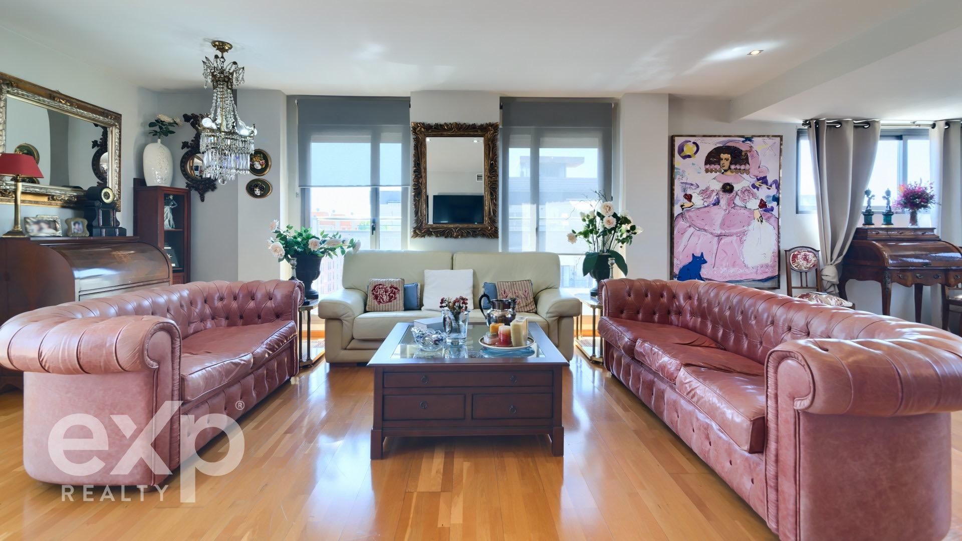 Sala d'estar de Àtic en venda en  Valencia Capital amb Aire condicionat, Calefacció i Jardí privat