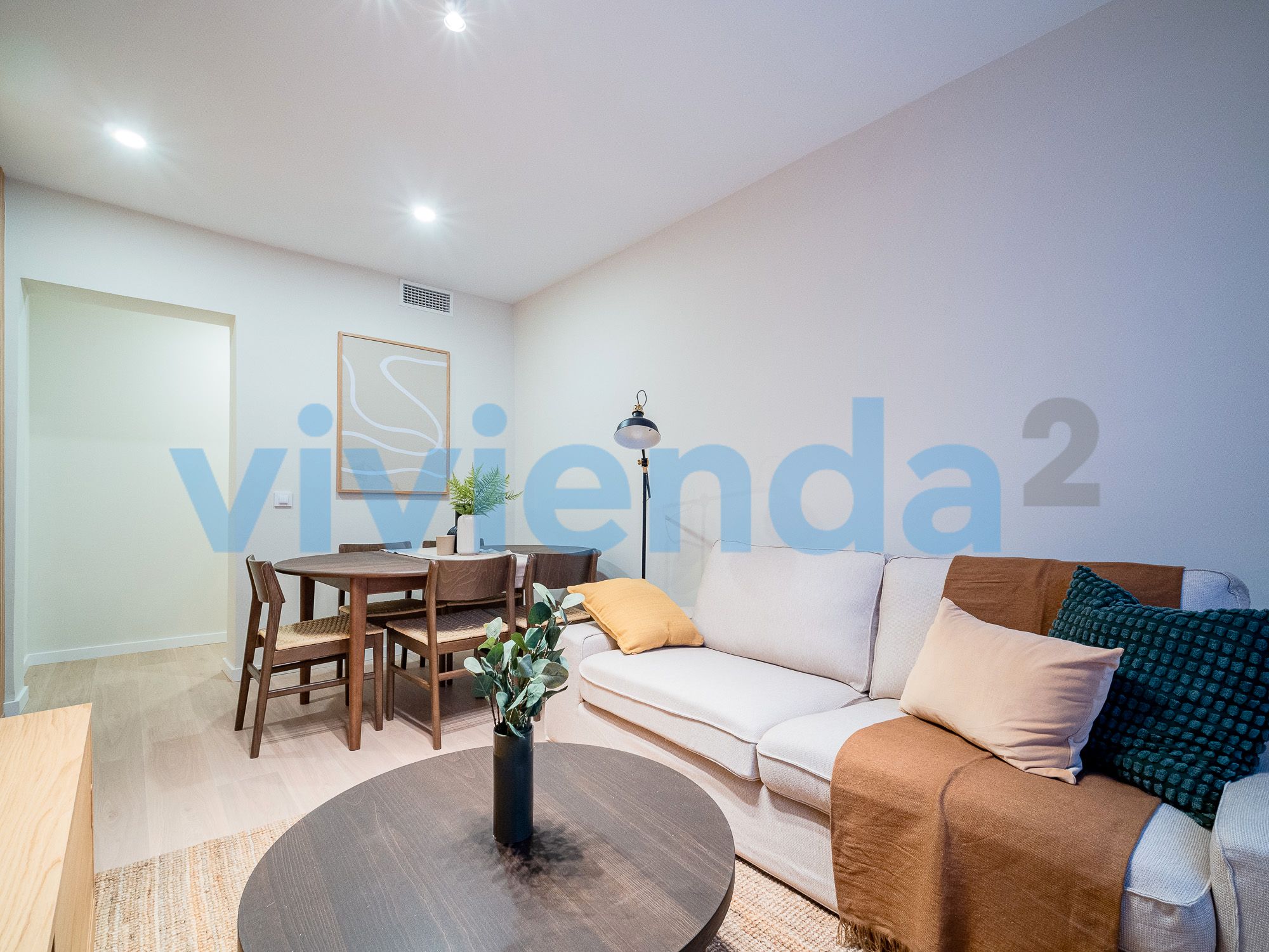 Living room of Flat for rent in  Madrid Capital  with Air Conditioner, Heating and Terrace