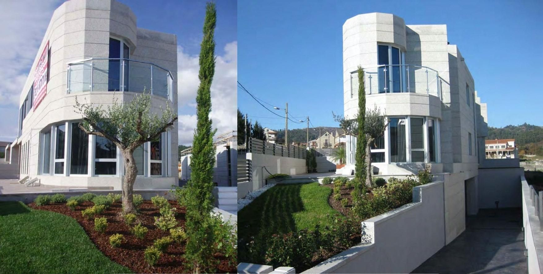 Vista exterior de Casa o xalet en venda en Cangas  amb Jardí privat, Terrassa i Balcó
