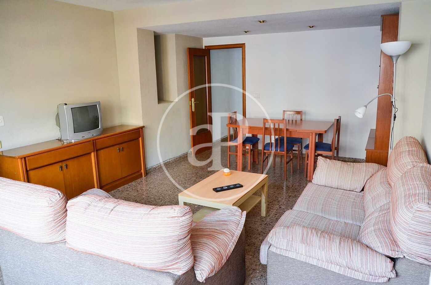 Living room of Flat to rent in  Valencia Capital  with Air Conditioner, Heating and Furnished
