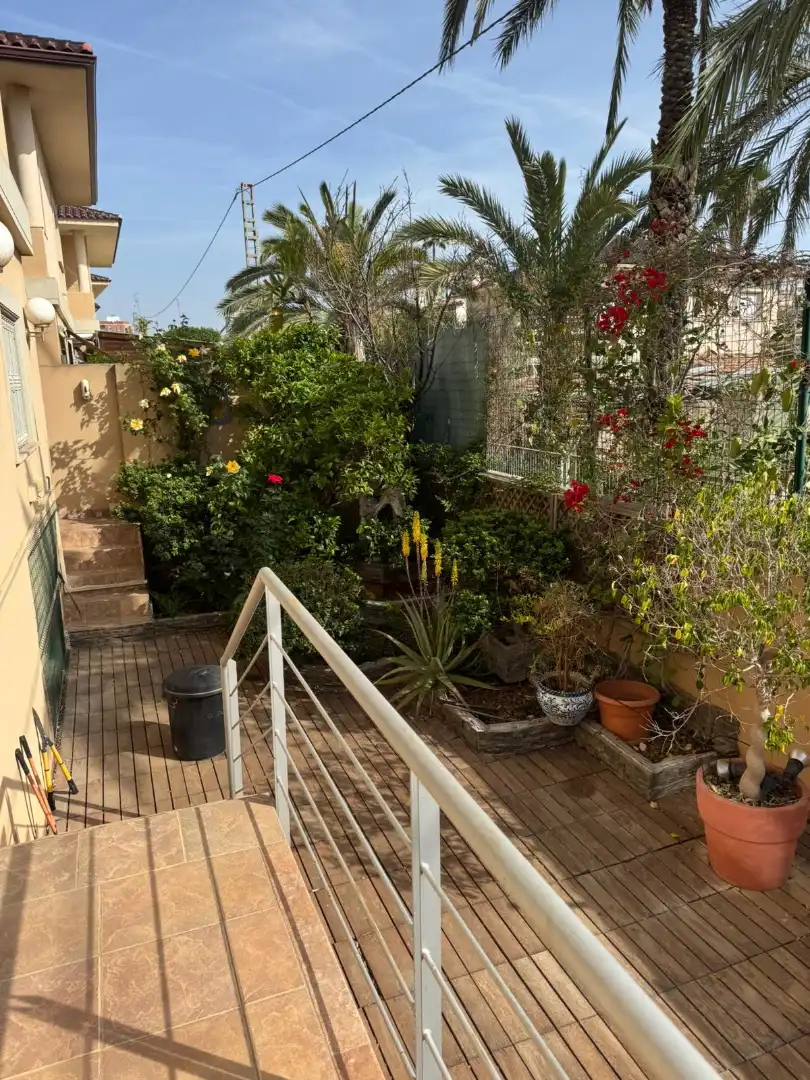Terraza de Casa o chalet en venta en Elche / Elx con Aire acondicionado, Calefacción y Jardín privado