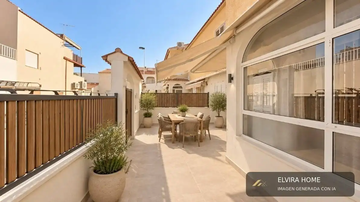 Terrassa de Planta baixa en venda en San Pedro del Pinatar amb Aire condicionat i Moblat