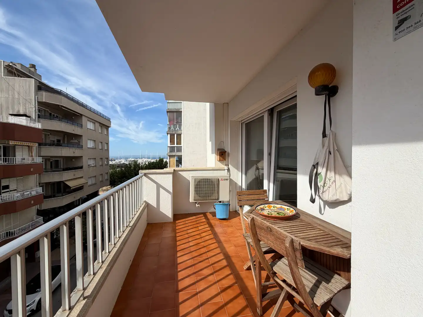 Balcony of Apartments for sale in Roses  with Air Conditioner, Heating and Terrace