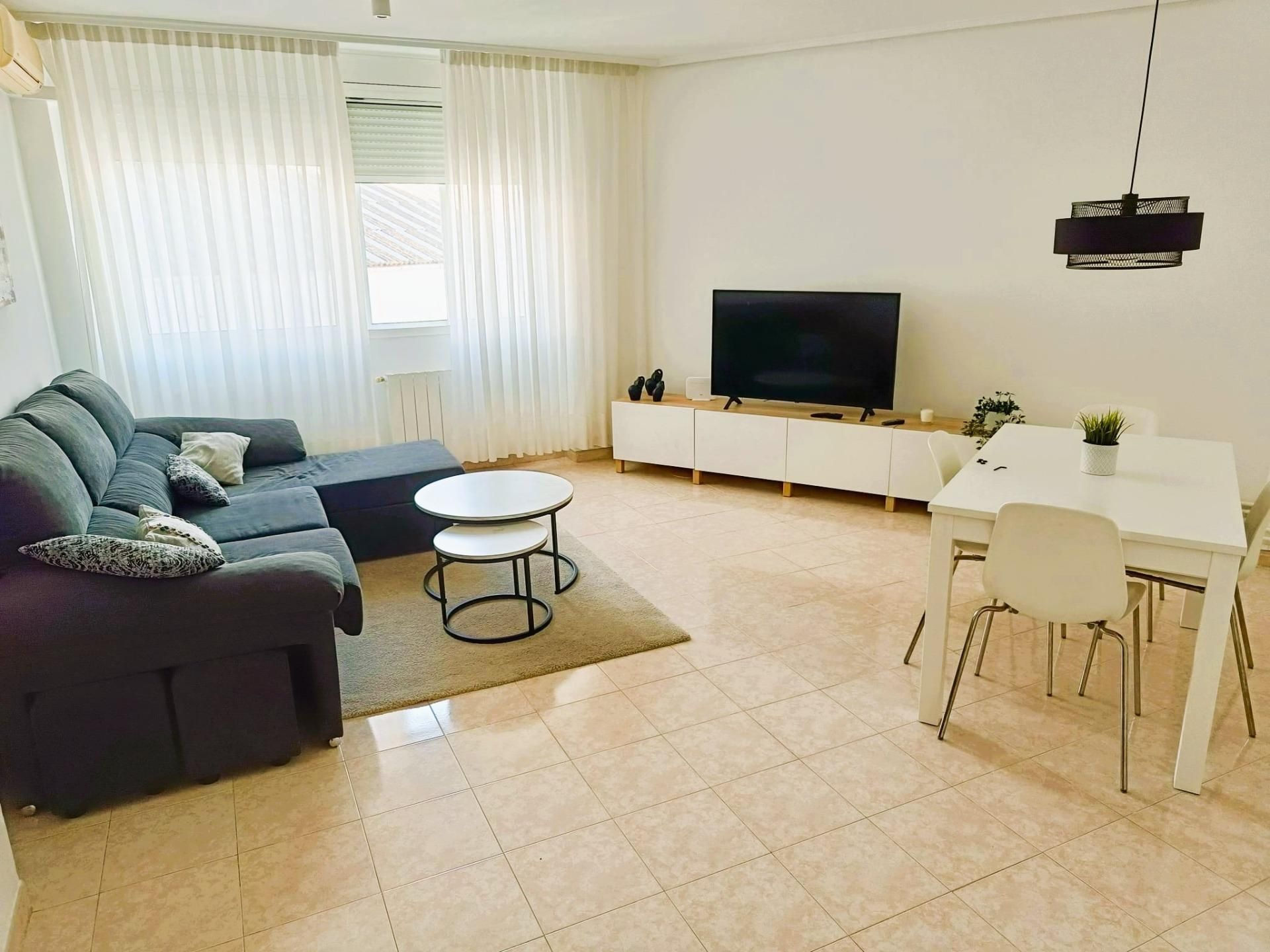 Living room of Flat to rent in Benicasim / Benicàssim  with Air Conditioner, Heating and Storage room