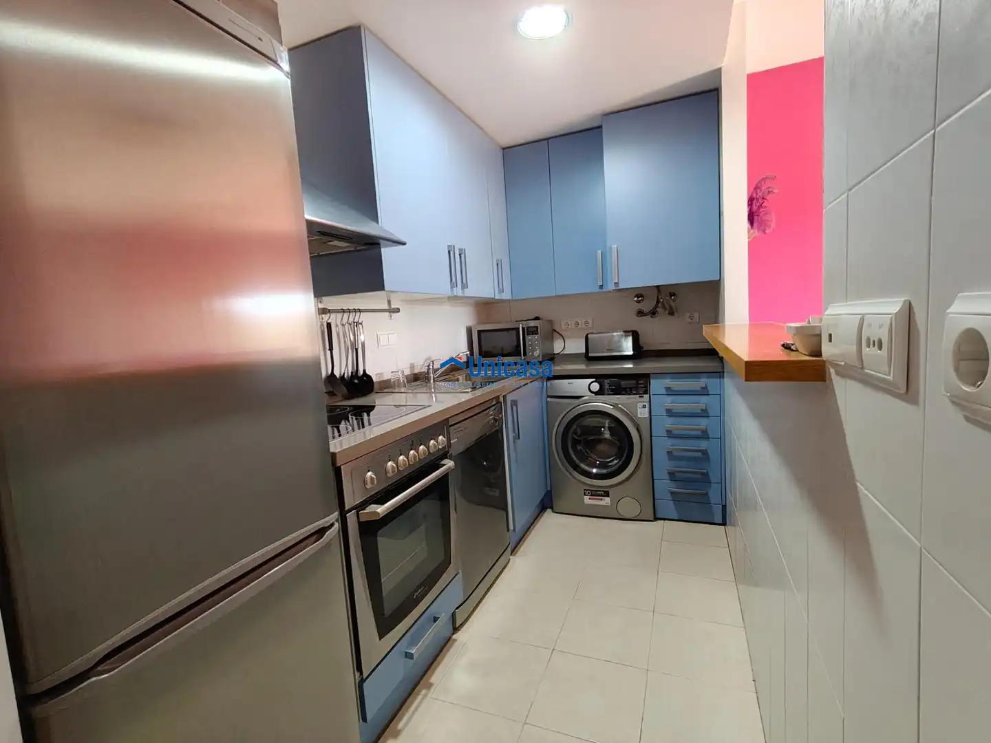 Kitchen of Flat for rent in Málaga  with Air Conditioner, Furnished and Community pool