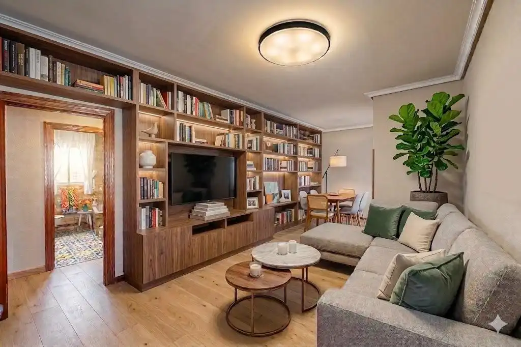 Living room of Flat for sale in Madrid  with Heating