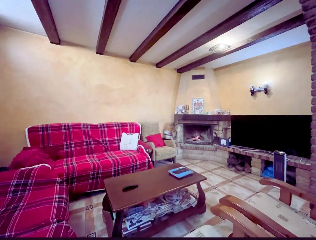 Living room of Houses for sale in Zaragoza  with Air Conditioner, Heating and Private garden