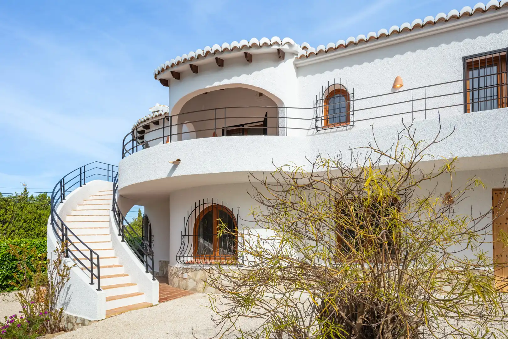 Exterior view of Houses for sale in Jávea / Xàbia  with Air Conditioner, Private garden and Swimming Pool