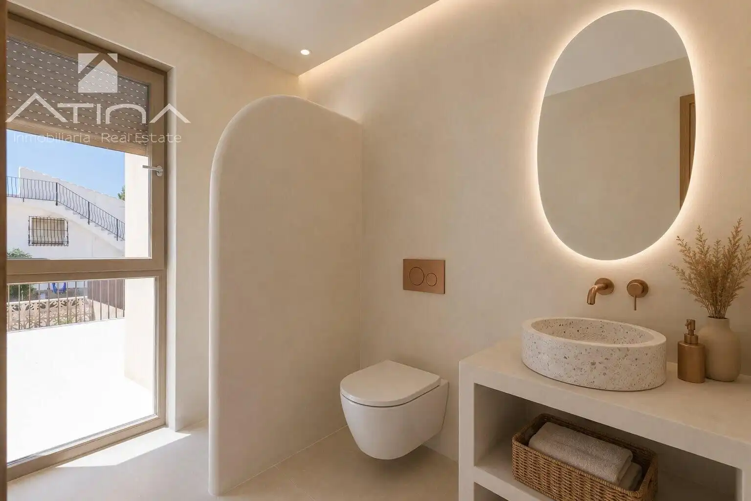 Bathroom of Houses for sale in Jávea / Xàbia  with Air Conditioner, Heating and Private garden