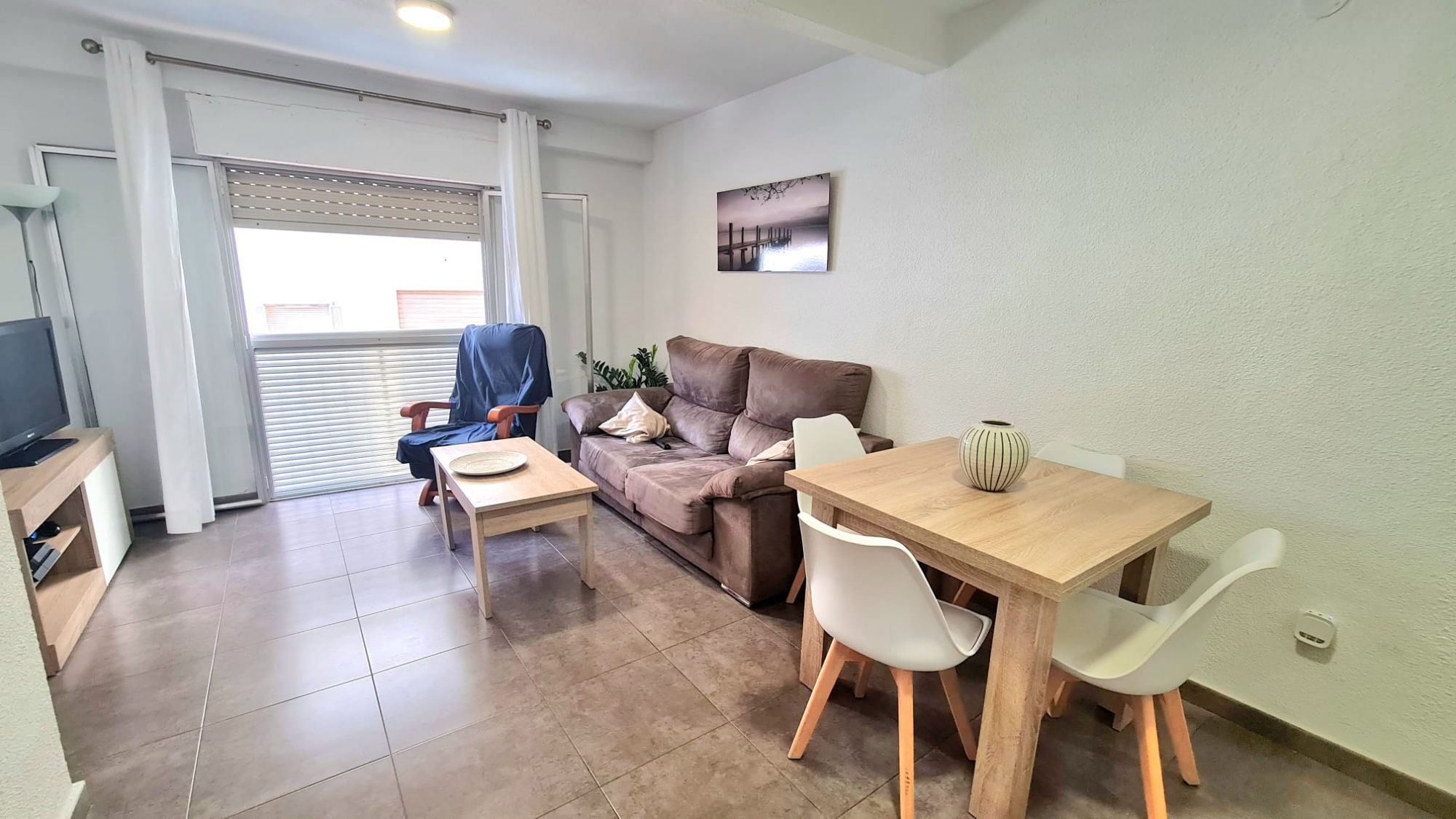 Living room of Flat to rent in Santa Pola  with Terrace, Furnished and Oven