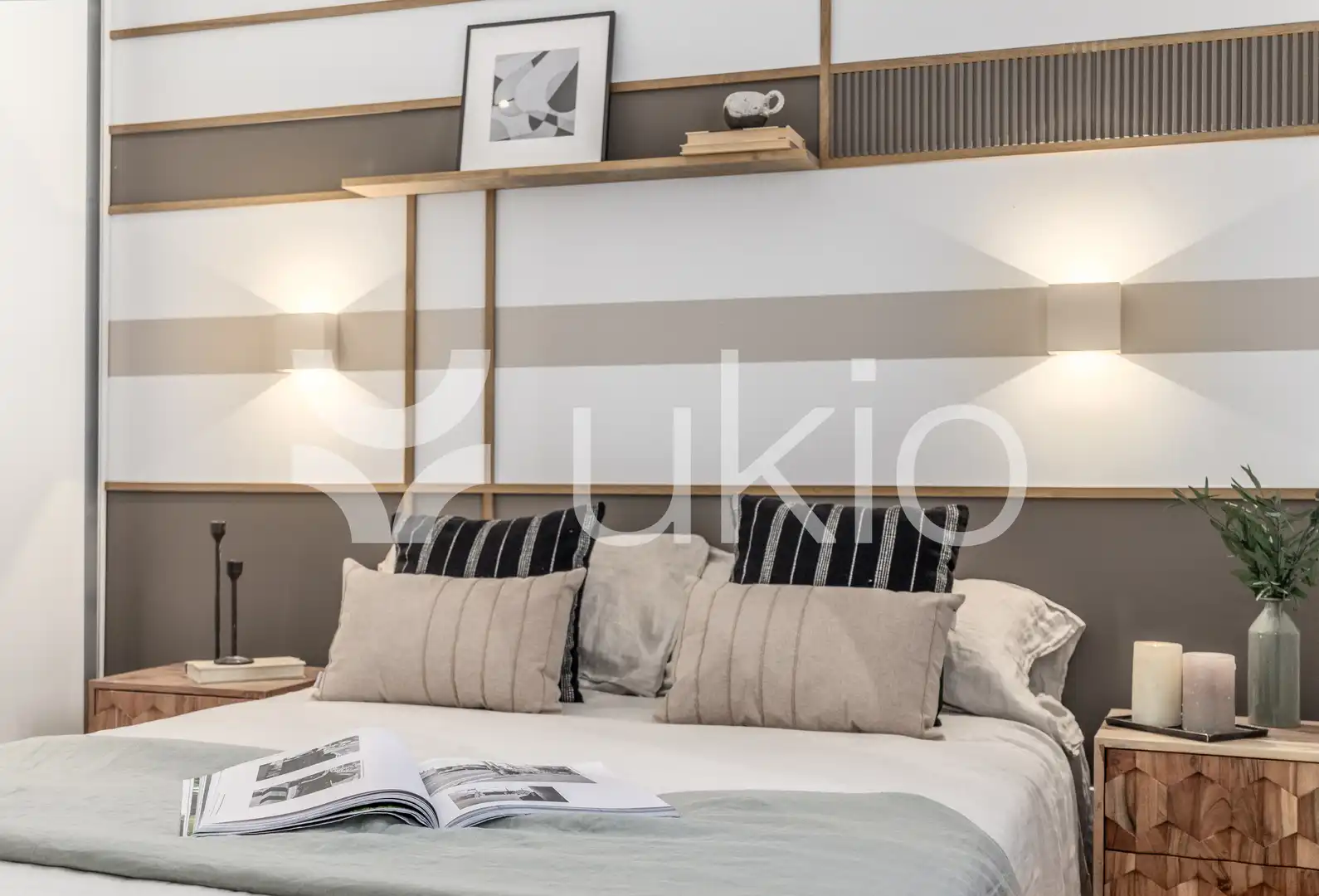 Schlafzimmer von Wohnungen zur Miete in Madrid mit Klimaanlage, Heizung und Terrasse