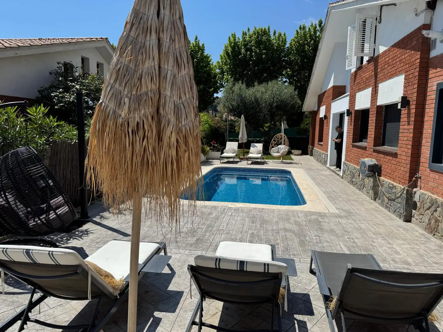 Piscina de Casa o xalet en venda en Canet de Mar amb Aire condicionat, Calefacció i Jardí privat