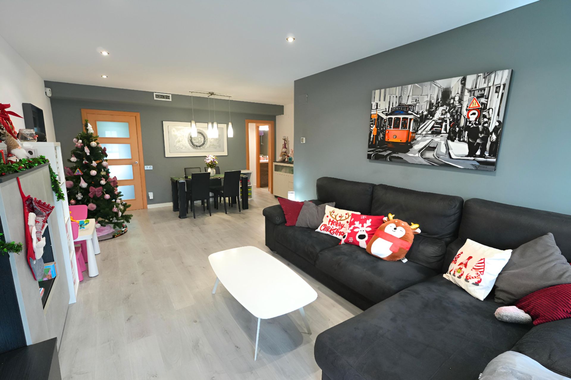 Sala de estar de Ático en venta en Castelldefels con Aire acondicionado, Calefacción y Terraza