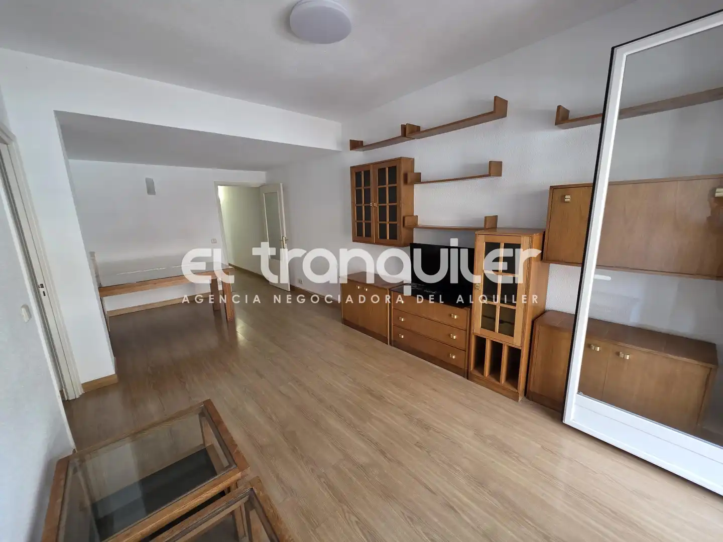 Sala d'estar de Pis de lloguer en Madrid amb Terrassa, Moblat i Rentadora