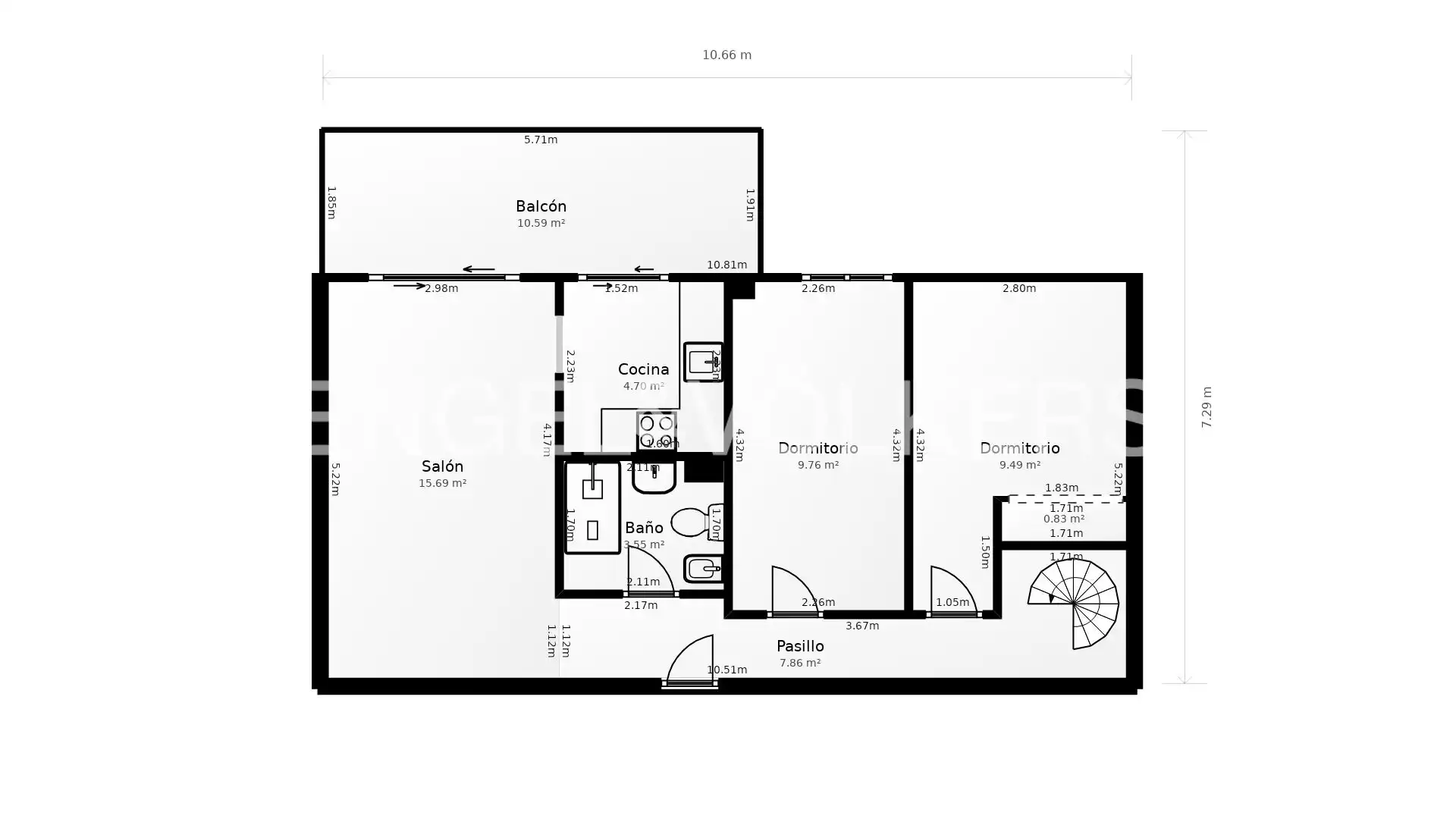 Penthouse mit Terrasse zum Verkauf in Cala del Puntal, imagen 33