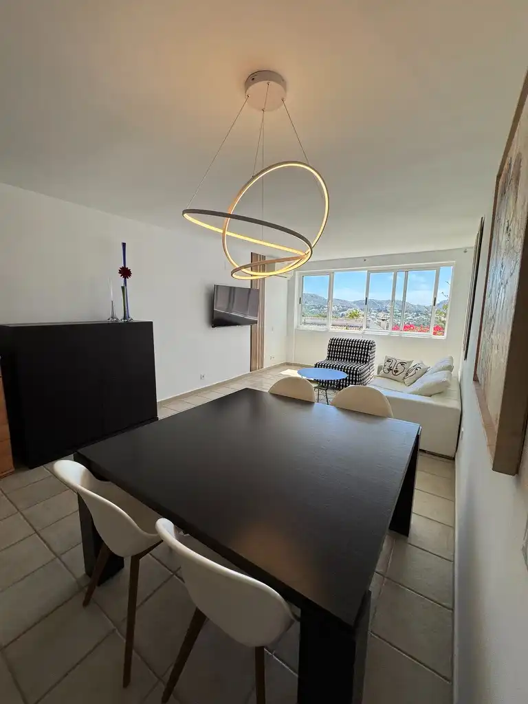 Living room of Flat for rent in Moraira  with Air Conditioner, Heating and Private garden
