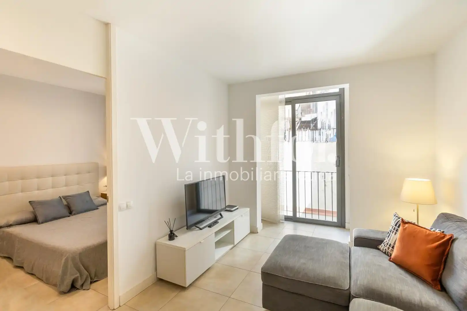 Living room of Flat for sale in Barcelona  with Air Conditioner, Heating and Parquet flooring