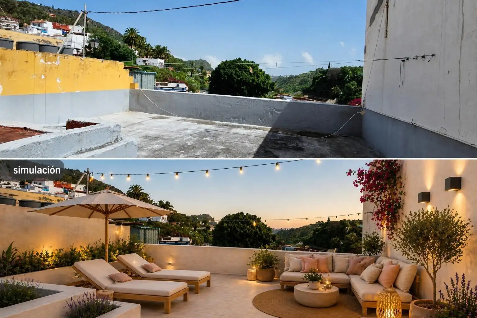 Terraza de Casa adosada en venta en Santa Brígida