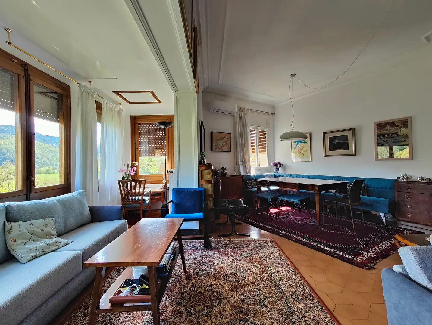 Sala d'estar de Casa o xalet en venda en Sant Joan de les Abadesses amb Calefacció, Jardí privat i Terrassa