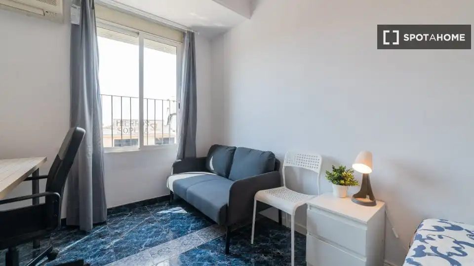 Habitación de Piso para compartir en Massamagrell con Aire acondicionado, Calefacción y Amueblado
