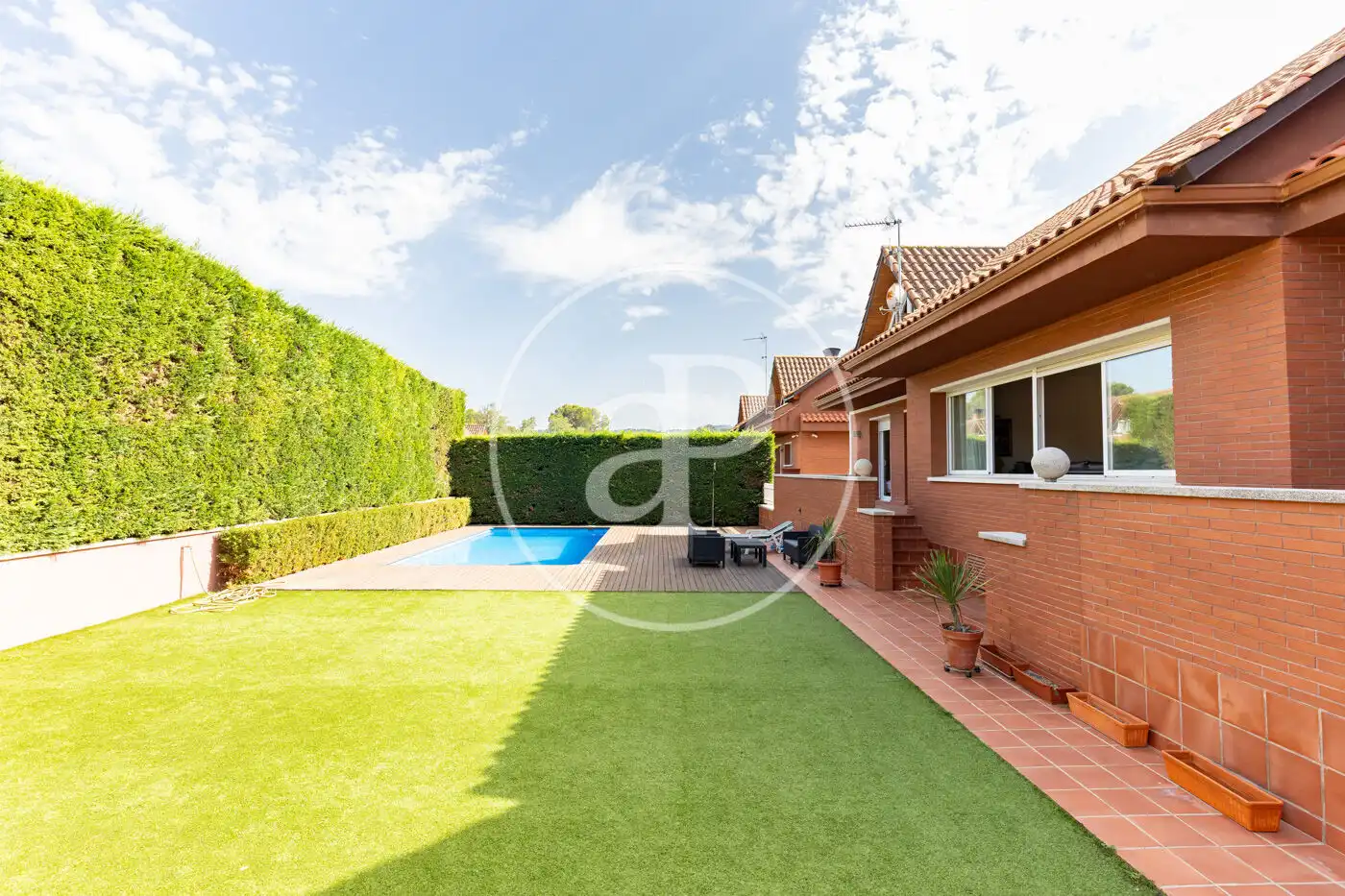 Garden of Houses for sale in Sant Cugat del Vallès  with Air Conditioner, Heating and Private garden