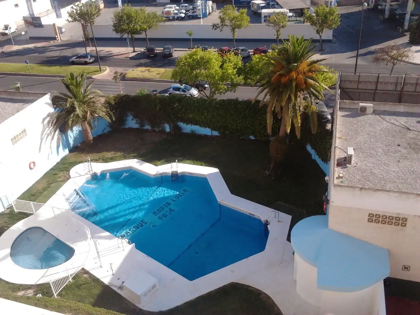 Swimming pool of Flat for rent in Málaga  with Furnished