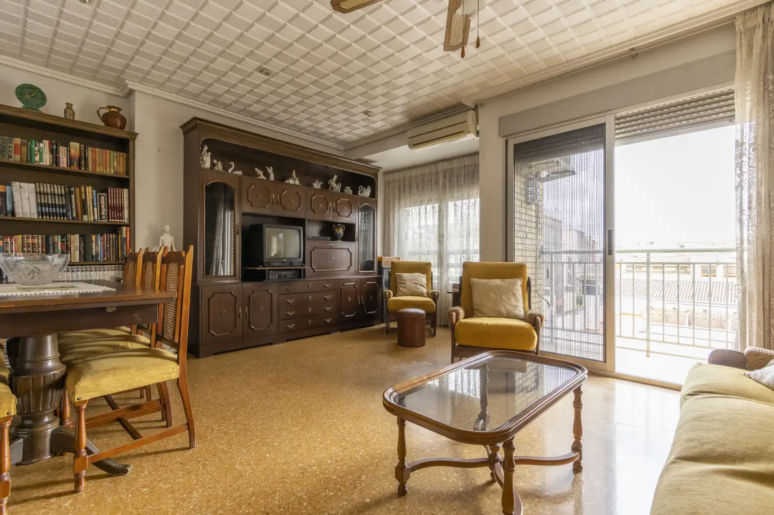 Sala de estar de Piso en venta en Foios con Aire acondicionado y Balcón