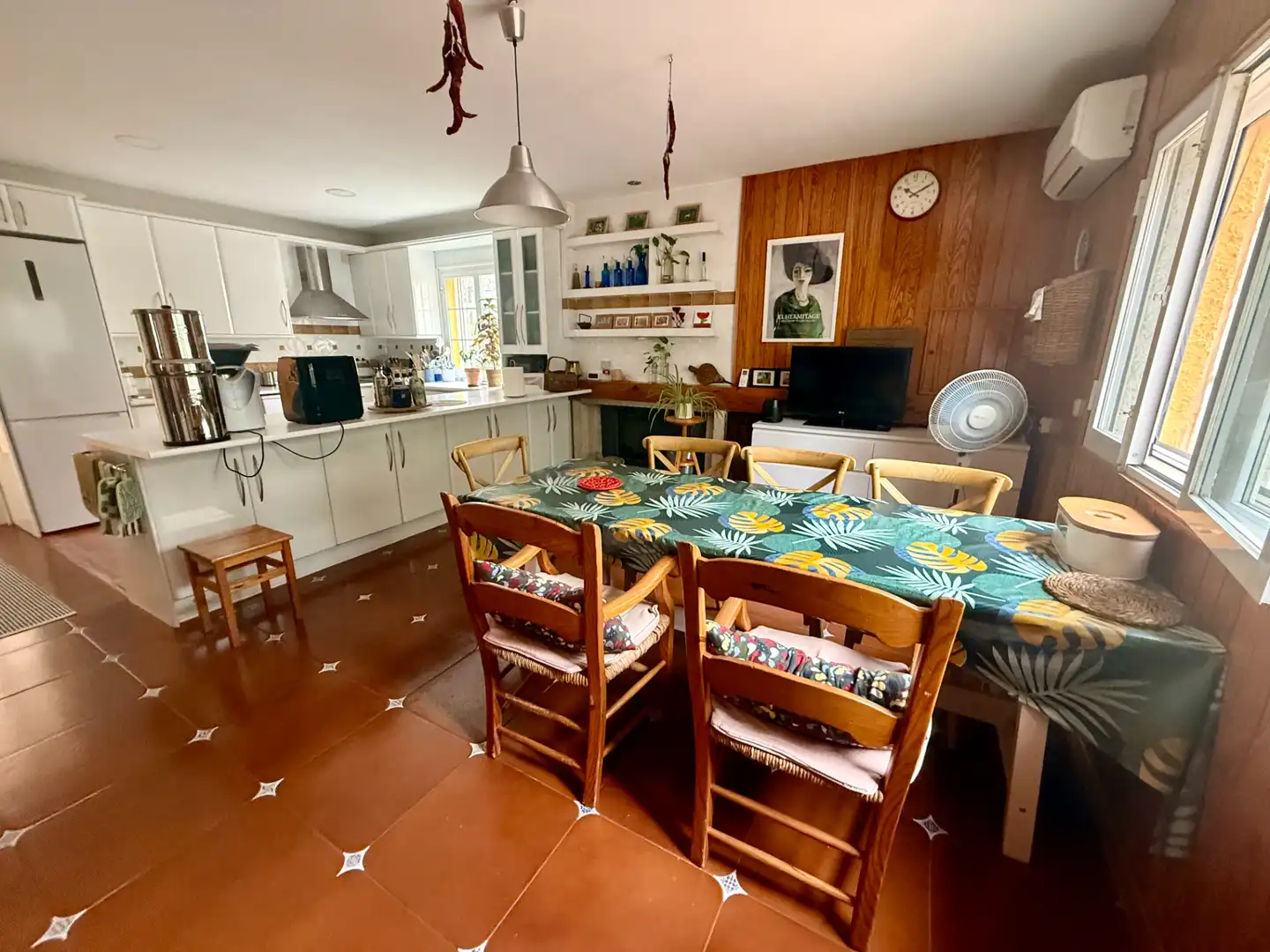 Cocina de Casa o chalet en venta en Poblete con Aire acondicionado, Jardín privado y Piscina