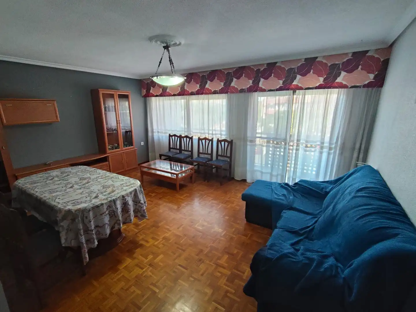 Wohnzimmer von Wohnung zum Verkauf in Alicante / Alacant mit Klimaanlage, Parkett und Terrasse
