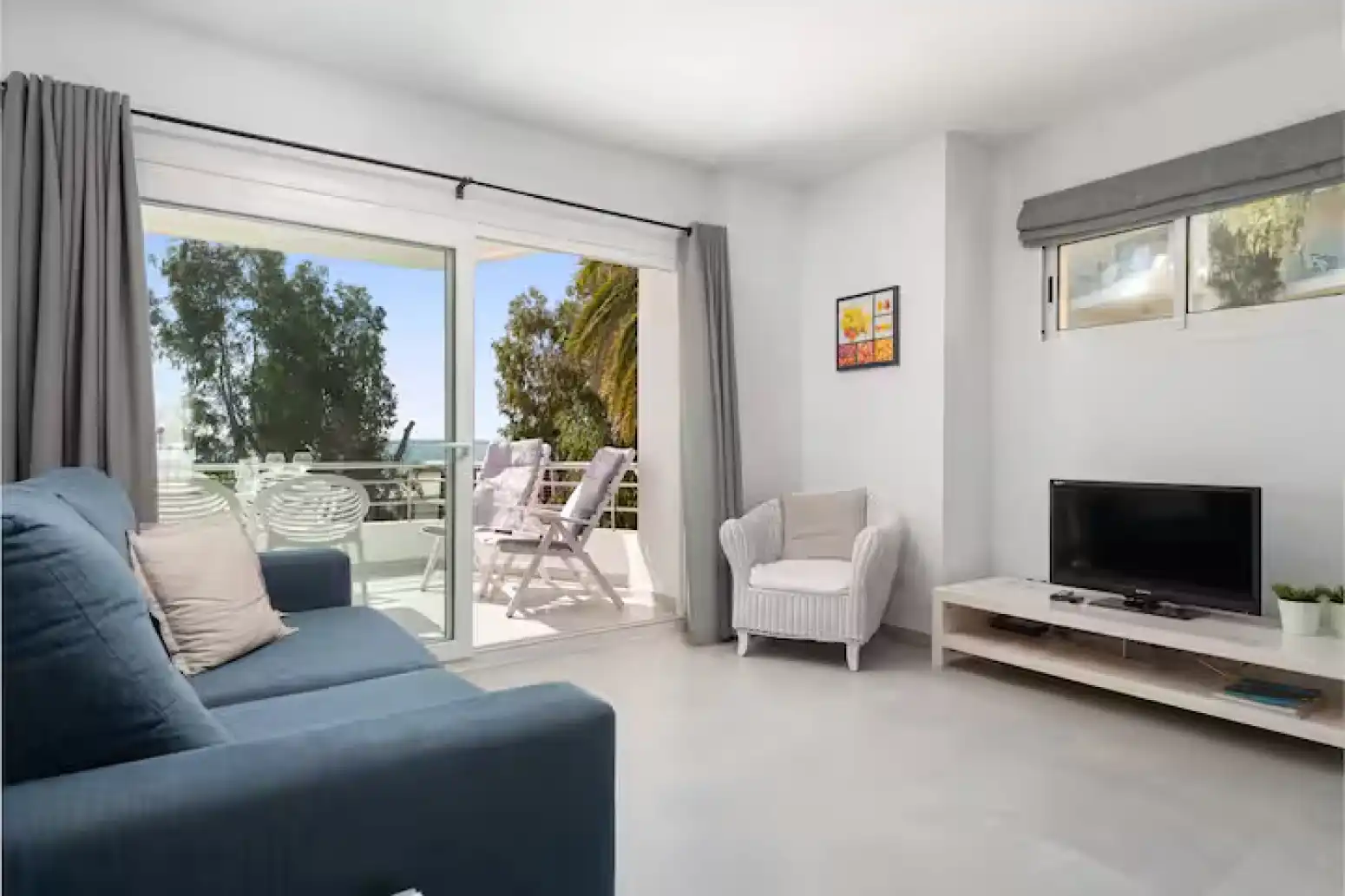 Wohnzimmer von Wohnung zur Miete in Alcúdia mit Klimaanlage, Heizung und Terrasse