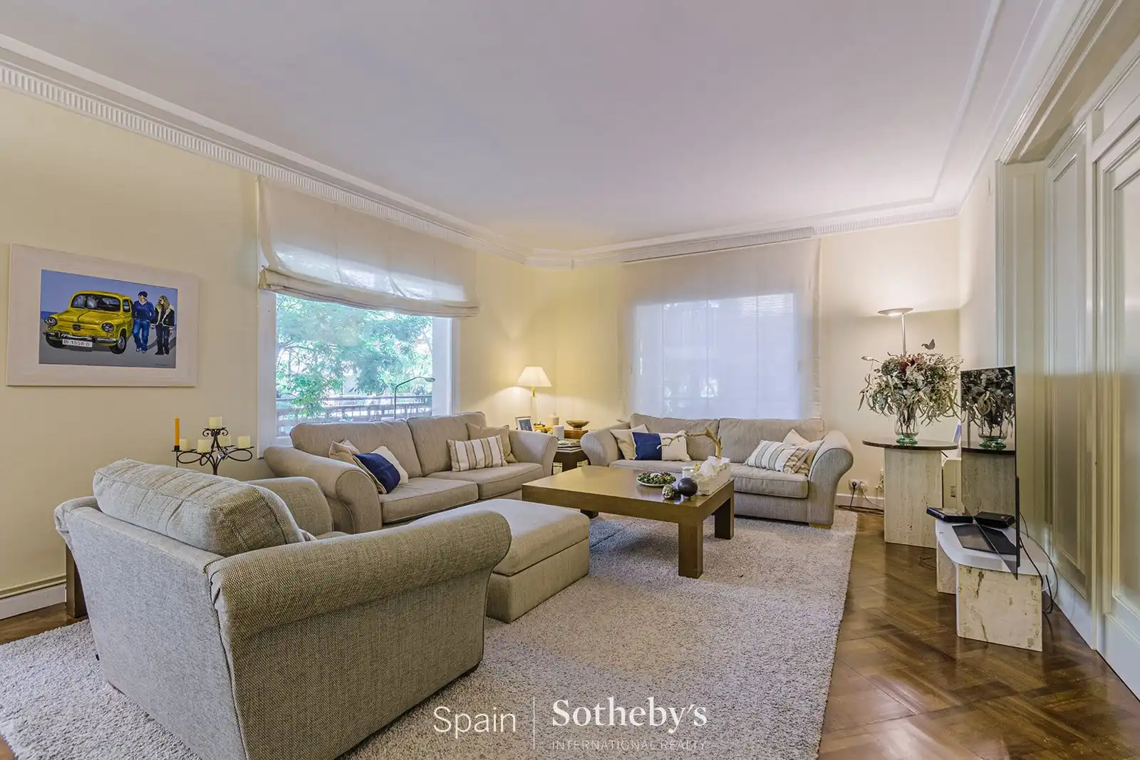 Sala d'estar de Apartament en venda en Barcelona amb Aire condicionat, Calefacció i Terrassa
