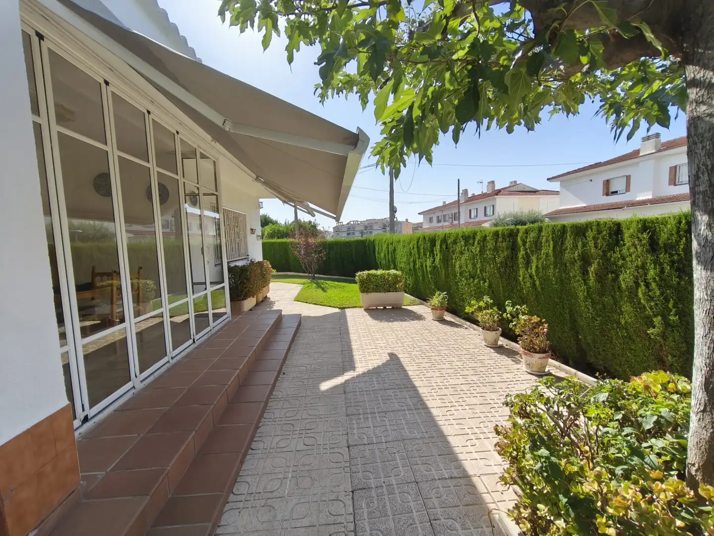 Terraza de Casa o chalet en venta en Mont-roig del Camp con Aire acondicionado, Calefacción y Jardín privado