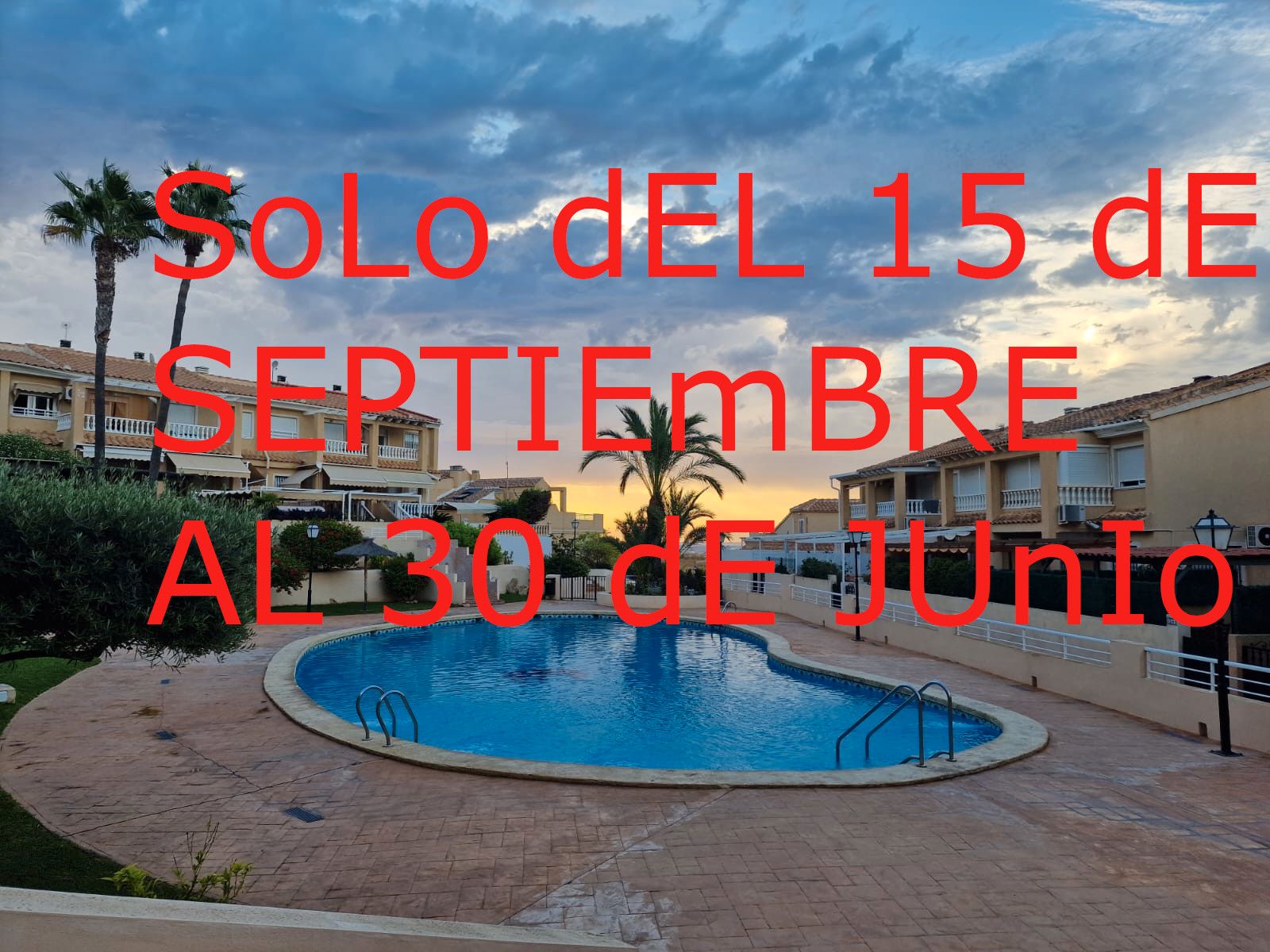 Piscina de Apartament de lloguer en Santa Pola amb Terrassa, Moblat i Forn