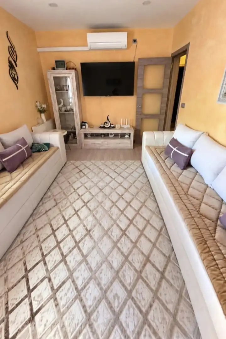 Wohnzimmer von Erdgeschoss zum Verkauf in Mollet del Vallès mit Klimaanlage, Heizung und Parkett