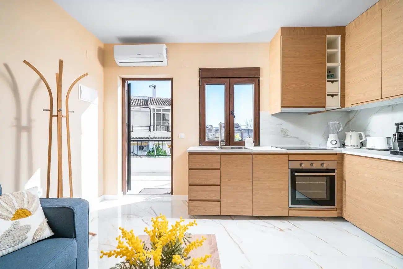 Cocina de Apartamento en venta en Torrevieja con Aire acondicionado, Piscina y Amueblado