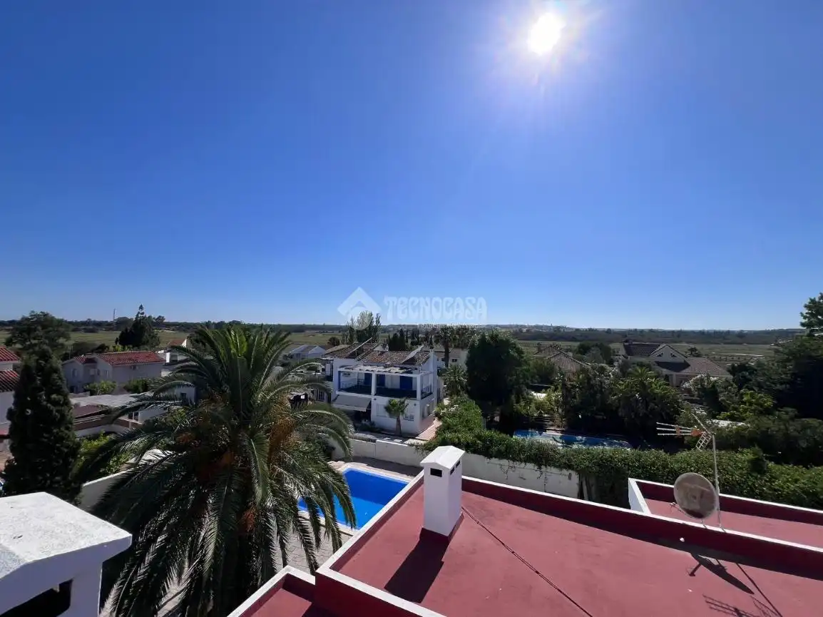 Exterior view of Houses for sale in Aljaraque  with Air Conditioner, Heating and Private garden