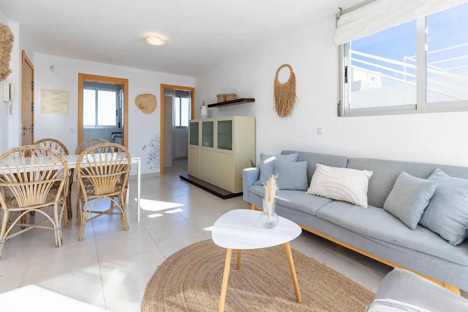 Sala d'estar de Àtic en venda en Piles amb Aire condicionat, Calefacció i Terrassa