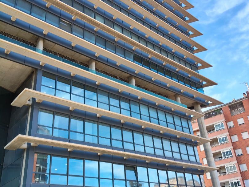 Vista exterior de Oficina de lloguer en  Murcia Capital amb Aire condicionat, Calefacció i Moblat