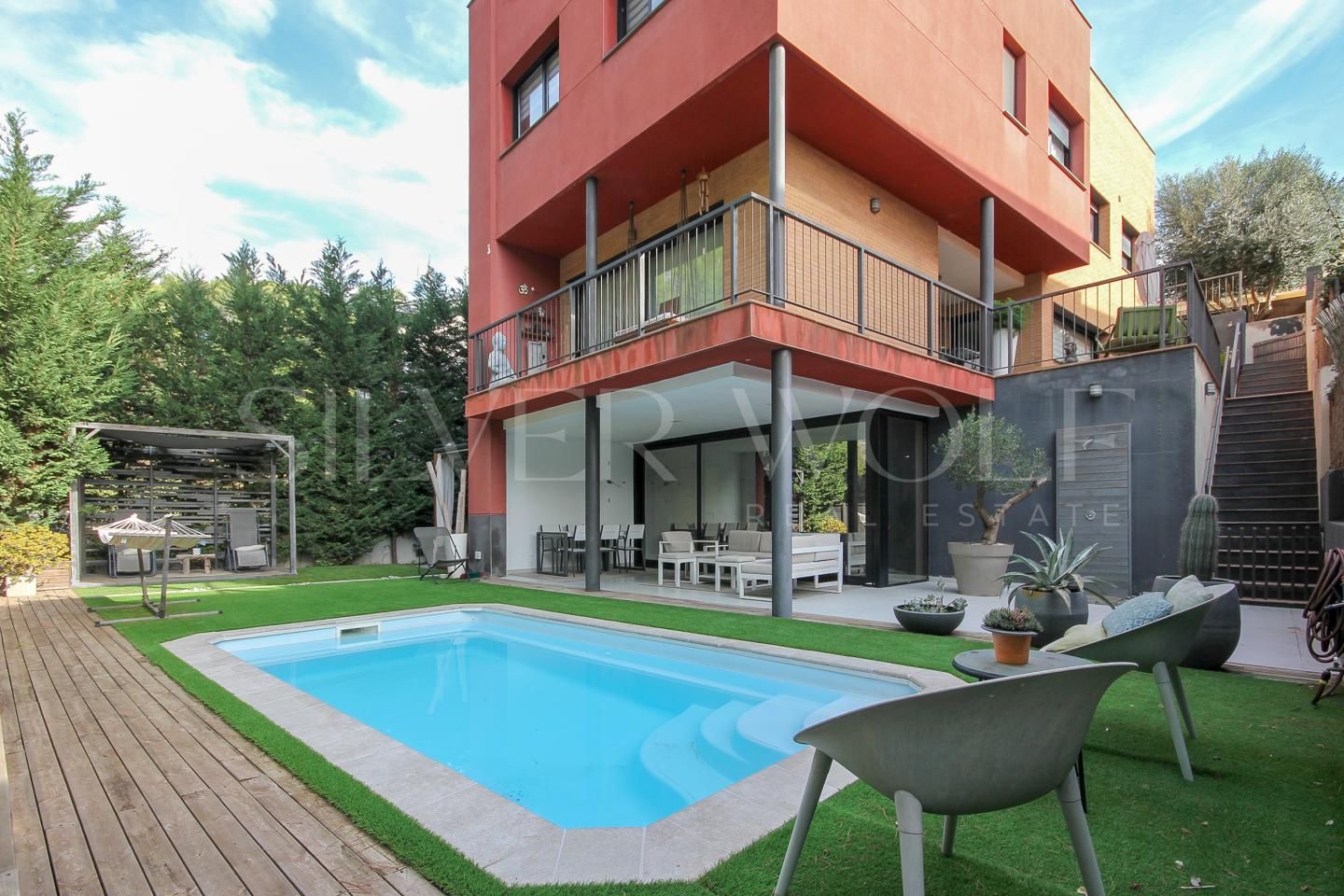 Piscina de Casa o xalet en venda en El Papiol amb Aire condicionat, Calefacció i Jardí privat