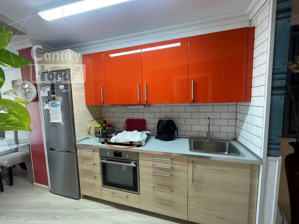 Cocina de Apartamento en venta en Granadilla de Abona con Calefacción, Jardín privado y Amueblado