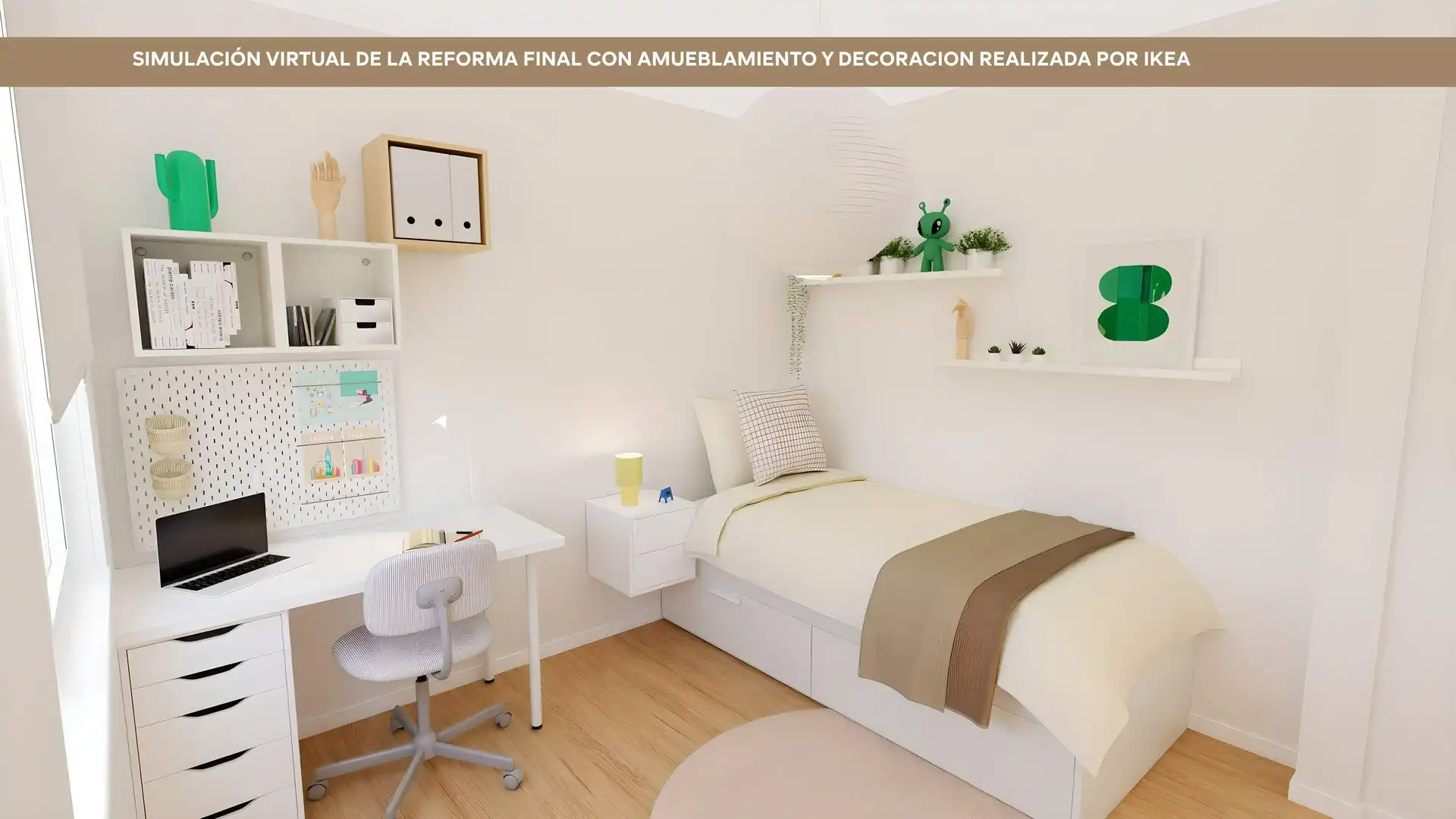 Schlafzimmer von Wohnung zum Verkauf in Zaragoza mit Klimaanlage und Heizung