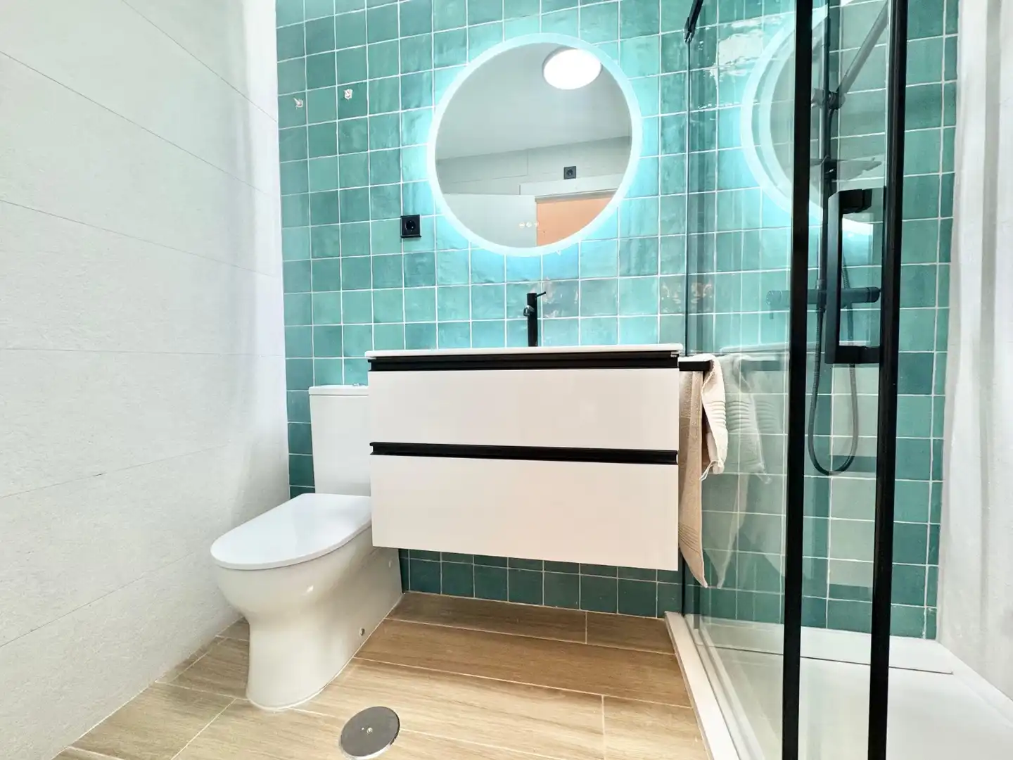 Badezimmer von Wohnungen zur Miete in San Javier mit Klimaanlage, Terrasse und Schwimmbad