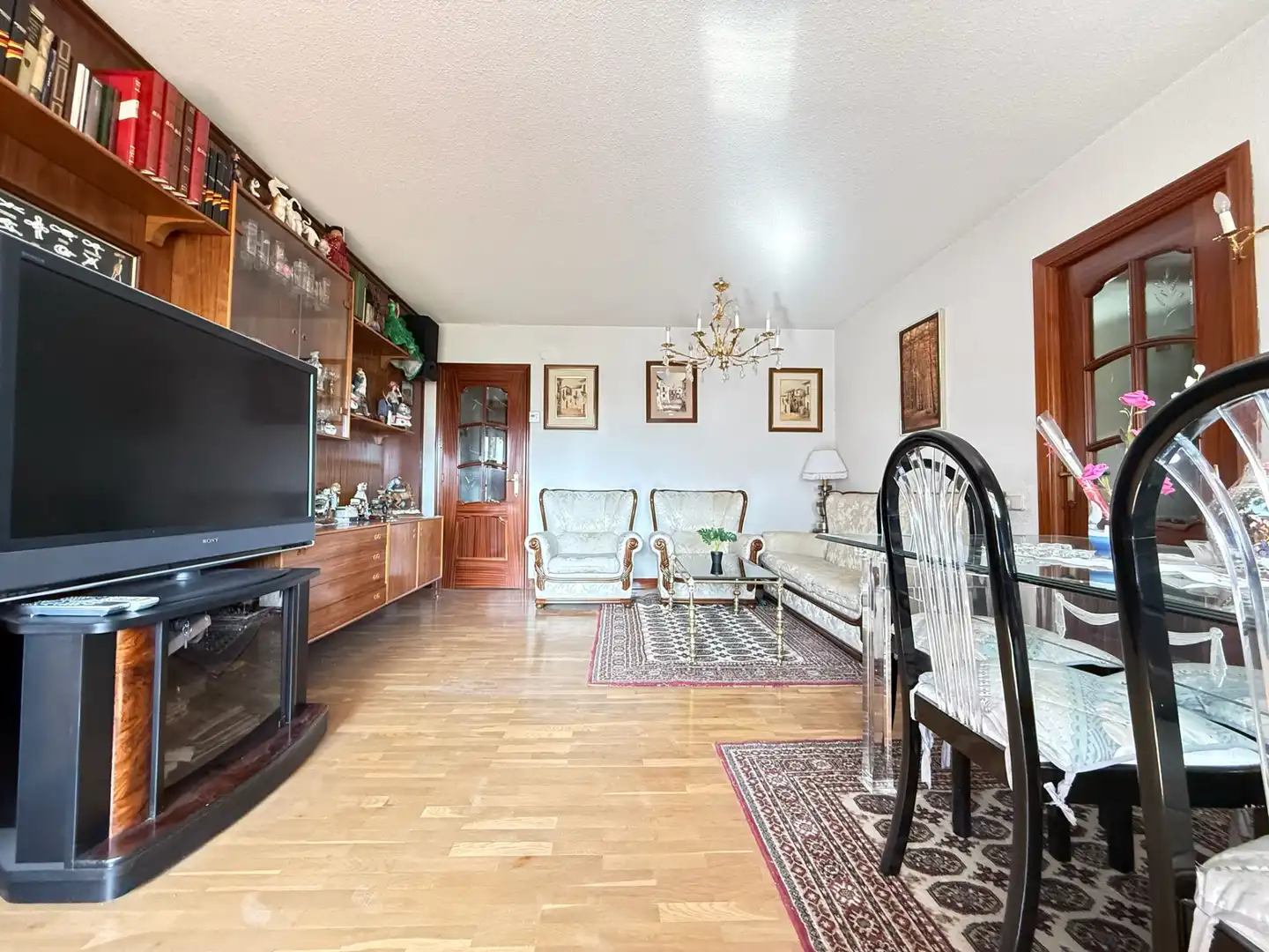 Wohnzimmer von Wohnung zum Verkauf in Móstoles mit Heizung, Parkett und Terrasse
