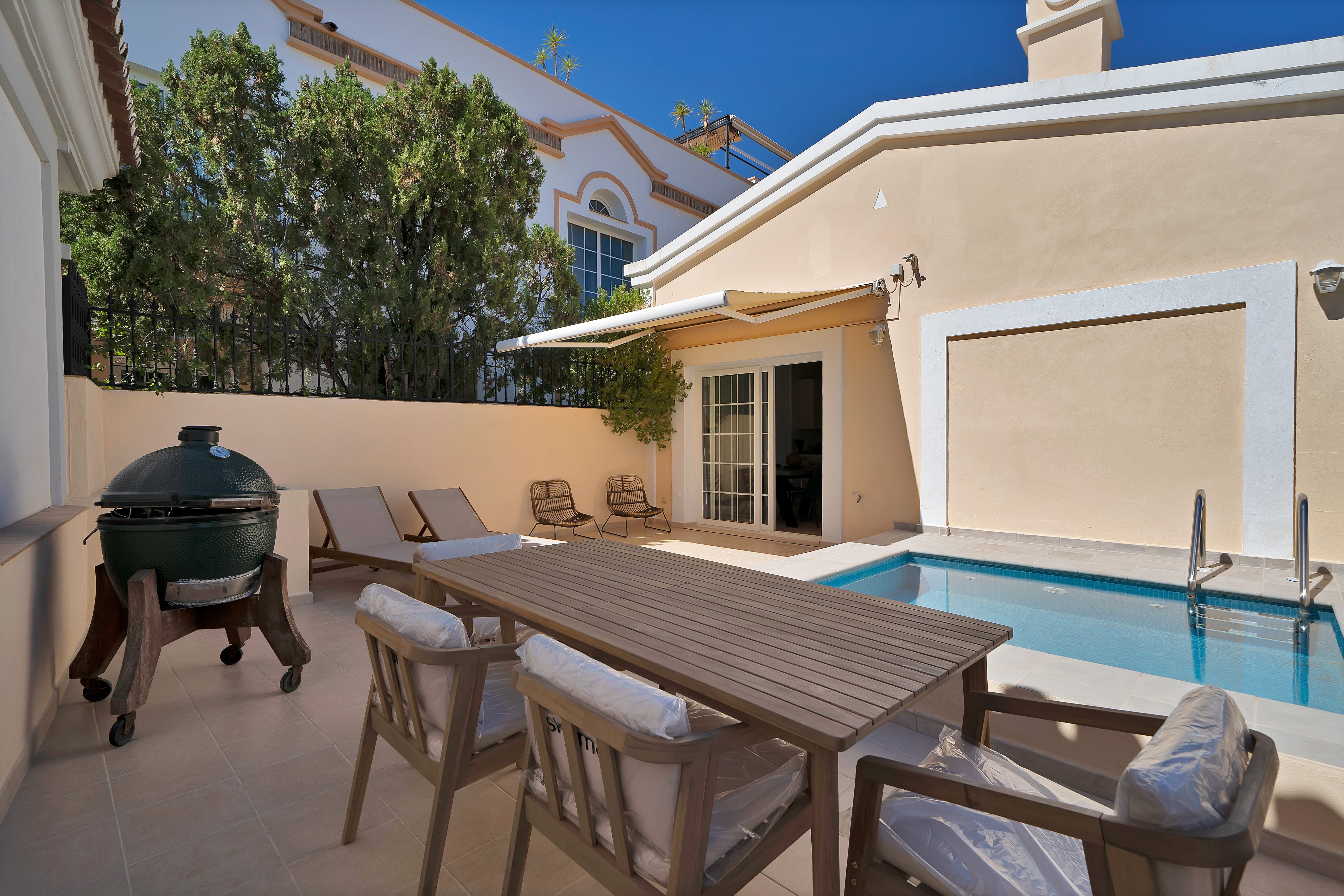 Terrassa de Casa adosada en venda en Marbella amb Calefacció, Parquet i Terrassa